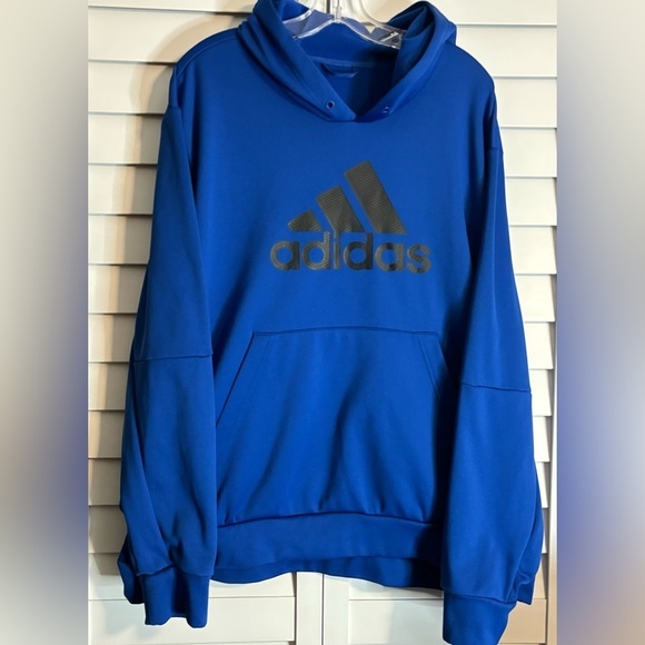 adidas Other - ADIDAS Aeroready Men’s Hoodie Blue Size 2XL Track Outdoors Fall Clothes Cool
